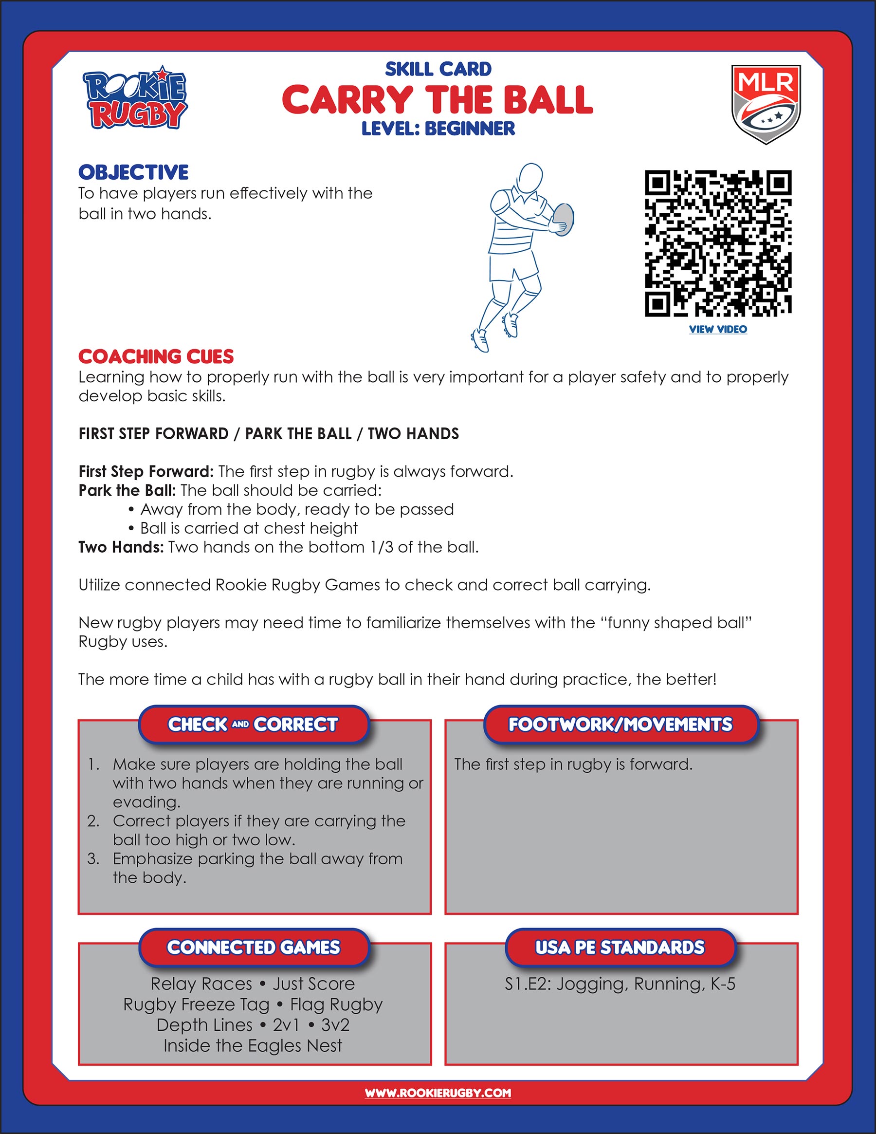 skill card: carry the ball